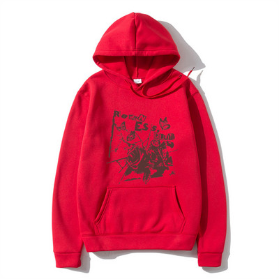 Hip hop majice s kapuljačom Ulična odjeća Vintage Muška majica s printom grafike cvijeta ruže Modni ležerni muški široki puloveri Brand Hoody