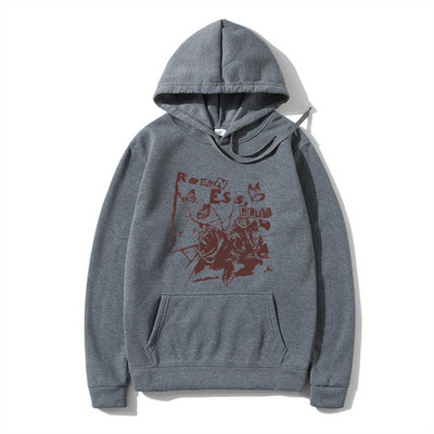 Hip hop majice s kapuljačom Ulična odjeća Vintage Muška majica s printom grafike cvijeta ruže Modni ležerni muški široki puloveri Brand Hoody