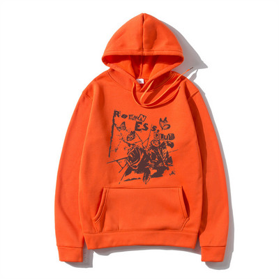 Hip hop majice s kapuljačom Ulična odjeća Vintage Muška majica s printom grafike cvijeta ruže Modni ležerni muški široki puloveri Brand Hoody