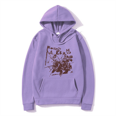 Hip hop majice s kapuljačom Ulična odjeća Vintage Muška majica s printom grafike cvijeta ruže Modni ležerni muški široki puloveri Brand Hoody