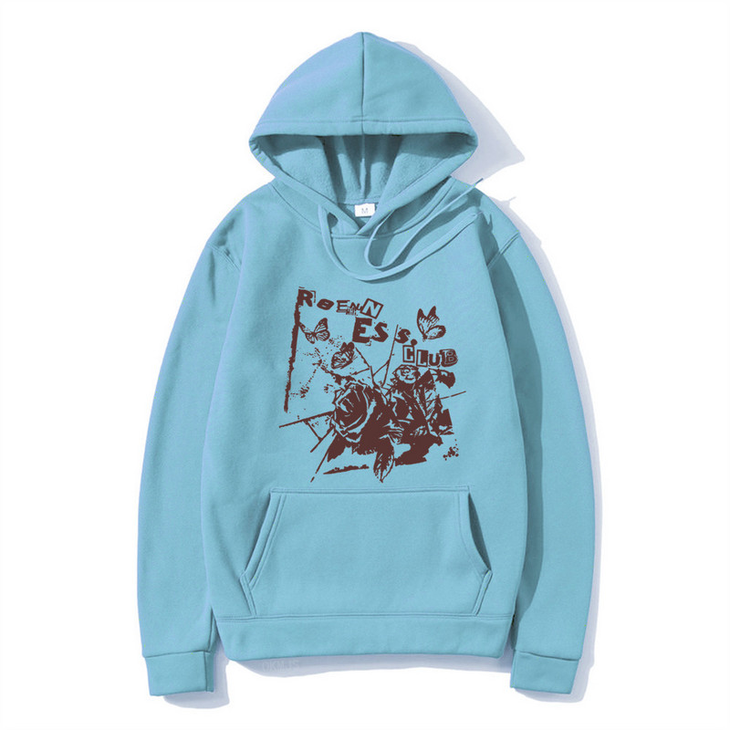 Hip hop majice s kapuljačom Ulična odjeća Vintage Muška majica s printom grafike cvijeta ruže Modni ležerni muški široki puloveri Brand Hoody