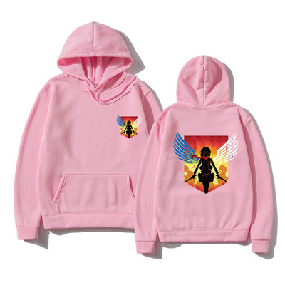 Attack Nn Titan Meeste Pusad Pusad Jaapan Anime Shingeki No kyojin Meeste kapuuts Pullover Kapuutsiga dressipluus Unisex rõivad