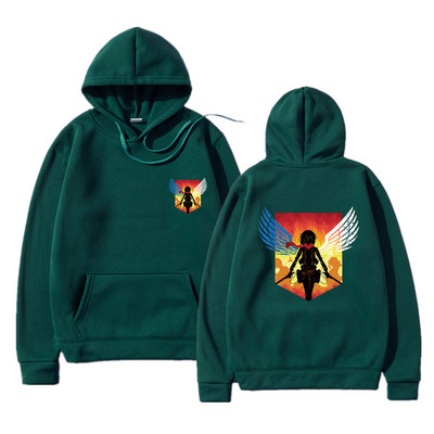 Attack Nn Titan Meeste Pusad Pusad Jaapan Anime Shingeki No kyojin Meeste kapuuts Pullover Kapuutsiga dressipluus Unisex rõivad
