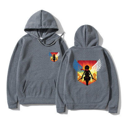 Attack Nn Titan Meeste Pusad Pusad Jaapan Anime Shingeki No kyojin Meeste kapuuts Pullover Kapuutsiga dressipluus Unisex rõivad