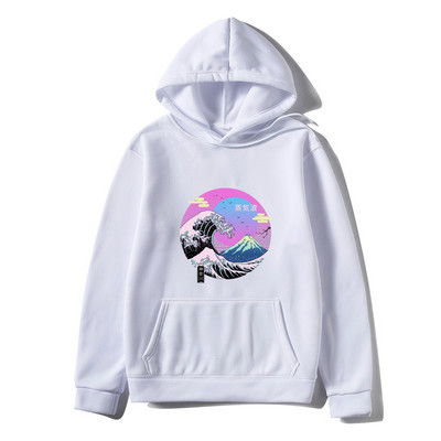 Mount Fuji mustriga kapuutsid Jaapan Maastikuga meeste pullover soe Harajuku kapuuts Meestele Tänavamood Punk Meeste kapuutsiga pusa