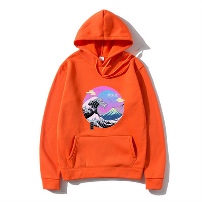 Mount Fuji mustriga kapuutsid Jaapan Maastikuga meeste pullover soe Harajuku kapuuts Meestele Tänavamood Punk Meeste kapuutsiga pusa