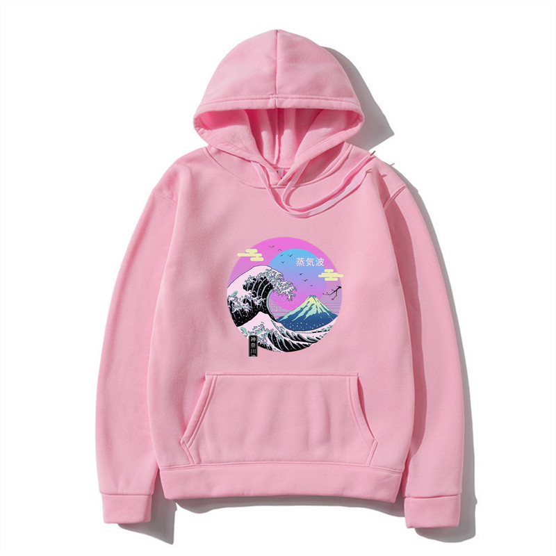 Mount Fuji mustriga kapuutsid Jaapan Maastikuga meeste pullover soe Harajuku kapuuts Meestele Tänavamood Punk Meeste kapuutsiga pusa