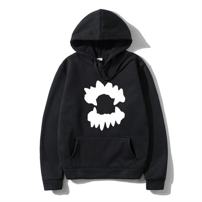 Vintage muška majica s kapuljačom Y2K Grunge Hip Hop Teeth Ulična odjeća s kapuljačom Harajuku Punk Gothic Pulover Hoodies Ležerna odjeća