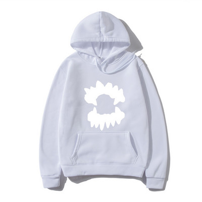 Vintage muška majica s kapuljačom Y2K Grunge Hip Hop Teeth Ulična odjeća s kapuljačom Harajuku Punk Gothic Pulover Hoodies Ležerna odjeća