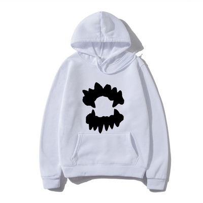 Vintage muška majica s kapuljačom Y2K Grunge Hip Hop Teeth Ulična odjeća s kapuljačom Harajuku Punk Gothic Pulover Hoodies Ležerna odjeća