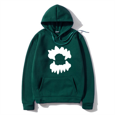 Vintage muška majica s kapuljačom Y2K Grunge Hip Hop Teeth Ulična odjeća s kapuljačom Harajuku Punk Gothic Pulover Hoodies Ležerna odjeća