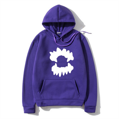 Vintage muška majica s kapuljačom Y2K Grunge Hip Hop Teeth Ulična odjeća s kapuljačom Harajuku Punk Gothic Pulover Hoodies Ležerna odjeća