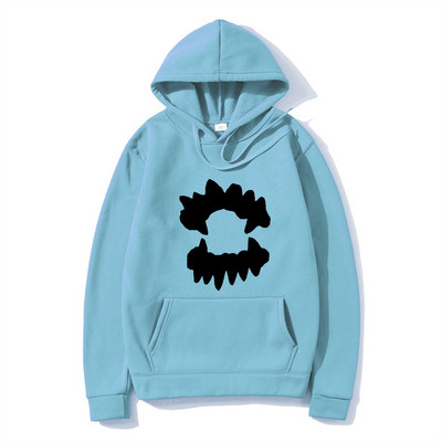 Vintage muška majica s kapuljačom Y2K Grunge Hip Hop Teeth Ulična odjeća s kapuljačom Harajuku Punk Gothic Pulover Hoodies Ležerna odjeća