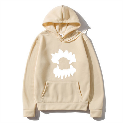 Vintage muška majica s kapuljačom Y2K Grunge Hip Hop Teeth Ulična odjeća s kapuljačom Harajuku Punk Gothic Pulover Hoodies Ležerna odjeća