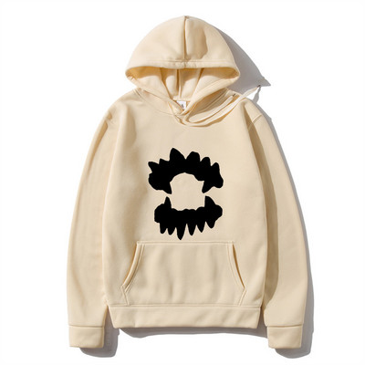Vintage muška majica s kapuljačom Y2K Grunge Hip Hop Teeth Ulična odjeća s kapuljačom Harajuku Punk Gothic Pulover Hoodies Ležerna odjeća
