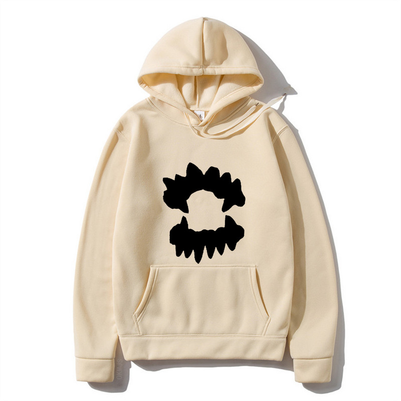 Vintage muška majica s kapuljačom Y2K Grunge Hip Hop Teeth Ulična odjeća s kapuljačom Harajuku Punk Gothic Pulover Hoodies Ležerna odjeća
