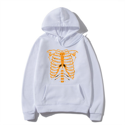 Meeste kapuuts Hip-Hop Tänavarõivad Suuremõõtmeline Skeleton Goth Hoodie Juhuslikud kapuutsid Talvepunk Särgid Gooti y2k Meeste riided