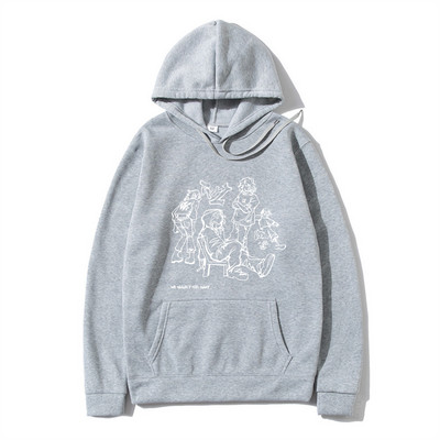 2023. aasta Meeste tänavarõivad, roosa kapuutsiga dressipluus, naljakas multikas Graafiline kapuuts, sügisene Harajuku anime kapuutsiga pullover, hip-hop hipster