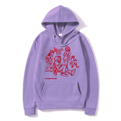 2023. aasta Meeste tänavarõivad, roosa kapuutsiga dressipluus, naljakas multikas Graafiline kapuuts, sügisene Harajuku anime kapuutsiga pullover, hip-hop hipster