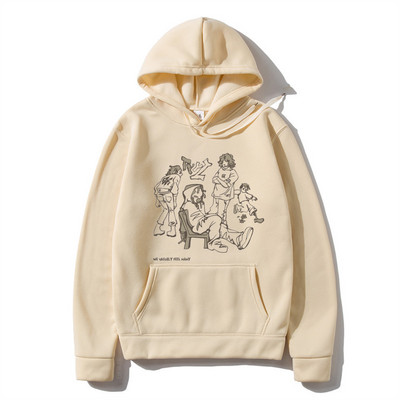 2023. aasta Meeste tänavarõivad, roosa kapuutsiga dressipluus, naljakas multikas Graafiline kapuuts, sügisene Harajuku anime kapuutsiga pullover, hip-hop hipster