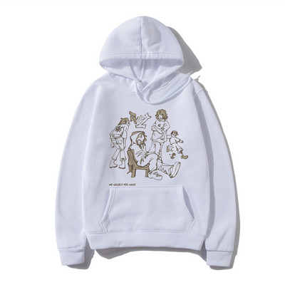 2023. aasta Meeste tänavarõivad, roosa kapuutsiga dressipluus, naljakas multikas Graafiline kapuuts, sügisene Harajuku anime kapuutsiga pullover, hip-hop hipster