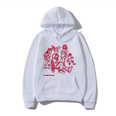 2023. aasta Meeste tänavarõivad, roosa kapuutsiga dressipluus, naljakas multikas Graafiline kapuuts, sügisene Harajuku anime kapuutsiga pullover, hip-hop hipster