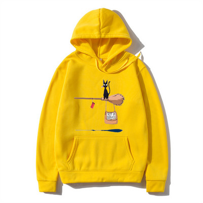 Armsad kassid ei ole kasutuses Koomiksiprint Hoodie Mehed Naised Multikad Pusad Pusad Mood Topid Pullover Retro Meeste Rõivad