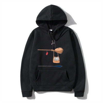 Armsad kassid ei ole kasutuses Koomiksiprint Hoodie Mehed Naised Multikad Pusad Pusad Mood Topid Pullover Retro Meeste Rõivad