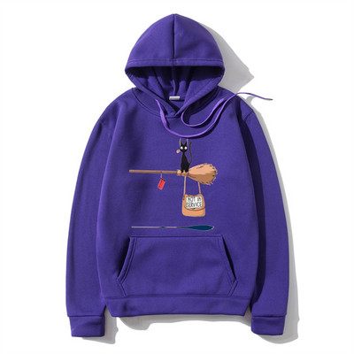 Armsad kassid ei ole kasutuses Koomiksiprint Hoodie Mehed Naised Multikad Pusad Pusad Mood Topid Pullover Retro Meeste Rõivad