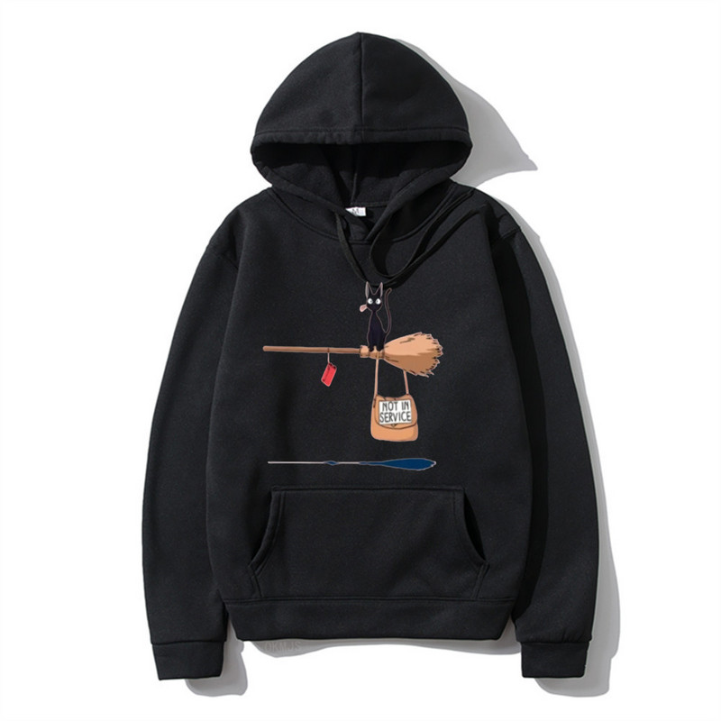 Armsad kassid ei ole kasutuses Koomiksiprint Hoodie Mehed Naised Multikad Pusad Pusad Mood Topid Pullover Retro Meeste Rõivad