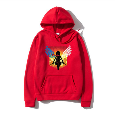 Japanski anime Attack on Titan Muški dukserice s kapuljačom Shingeki no kyojin Grafičke dukserice s kapuljačom Muški pulover Dukserica Unisex Muški