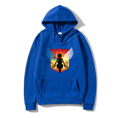 Japanski anime Attack on Titan Muški dukserice s kapuljačom Shingeki no kyojin Grafičke dukserice s kapuljačom Muški pulover Dukserica Unisex Muški