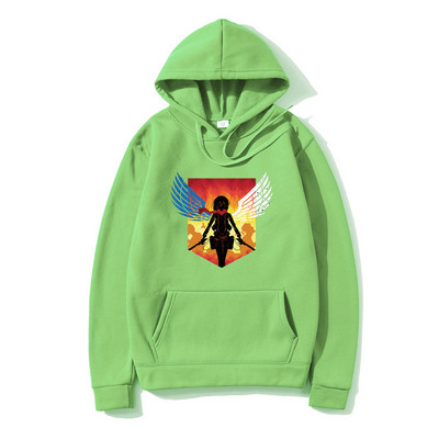 Japanski anime Attack on Titan Muški dukserice s kapuljačom Shingeki no kyojin Grafičke dukserice s kapuljačom Muški pulover Dukserica Unisex Muški