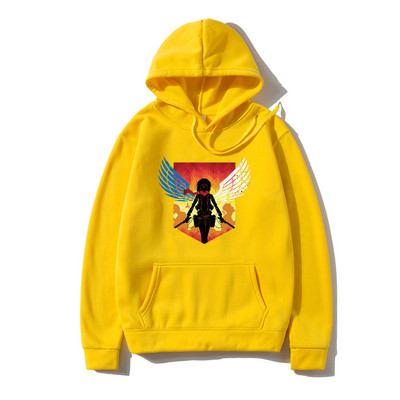 Japanski anime Attack on Titan Muški dukserice s kapuljačom Shingeki no kyojin Grafičke dukserice s kapuljačom Muški pulover Dukserica Unisex Muški