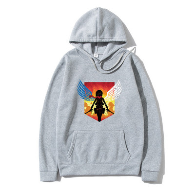 Japanski anime Attack on Titan Muški dukserice s kapuljačom Shingeki no kyojin Grafičke dukserice s kapuljačom Muški pulover Dukserica Unisex Muški