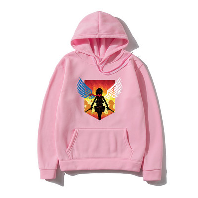 Japanski anime Attack on Titan Muški dukserice s kapuljačom Shingeki no kyojin Grafičke dukserice s kapuljačom Muški pulover Dukserica Unisex Muški