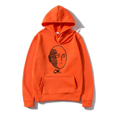 One Punch Anime Hoodie Meeste 2023 vabaaja mood, fliisist dressid, meeste tänavarõivad, riided, meeste pulover, soe kampsun
