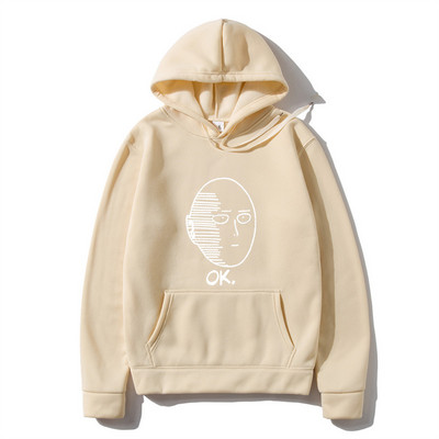 One Punch Anime Hoodie Meeste 2023 vabaaja mood, fliisist dressid, meeste tänavarõivad, riided, meeste pulover, soe kampsun