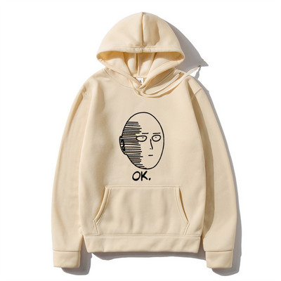 One Punch Anime Hoodie Meeste 2023 vabaaja mood, fliisist dressid, meeste tänavarõivad, riided, meeste pulover, soe kampsun