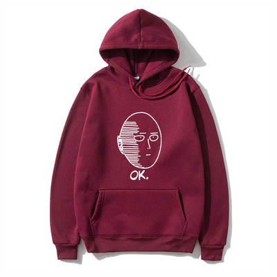 One Punch Anime Hoodie Meeste 2023 vabaaja mood, fliisist dressid, meeste tänavarõivad, riided, meeste pulover, soe kampsun
