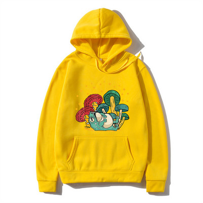 Meeste Hoodie Cottagecore Esteetiline Mushroom Tume Academia Konn Kapuuts Mood Pullover Pusa Sügis Talvine Meeste riided