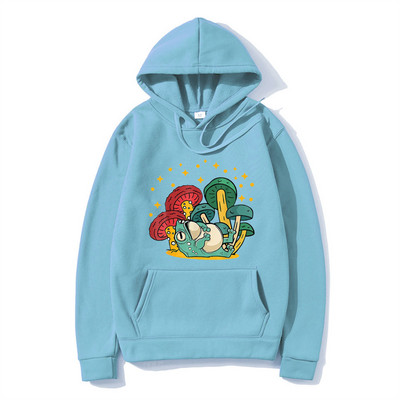 Meeste Hoodie Cottagecore Esteetiline Mushroom Tume Academia Konn Kapuuts Mood Pullover Pusa Sügis Talvine Meeste riided