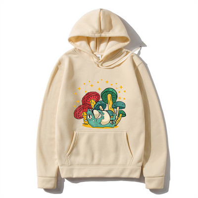 Meeste Hoodie Cottagecore Esteetiline Mushroom Tume Academia Konn Kapuuts Mood Pullover Pusa Sügis Talvine Meeste riided