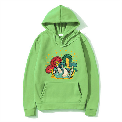 Meeste Hoodie Cottagecore Esteetiline Mushroom Tume Academia Konn Kapuuts Mood Pullover Pusa Sügis Talvine Meeste riided