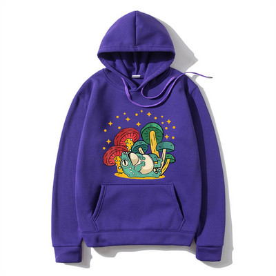Meeste Hoodie Cottagecore Esteetiline Mushroom Tume Academia Konn Kapuuts Mood Pullover Pusa Sügis Talvine Meeste riided