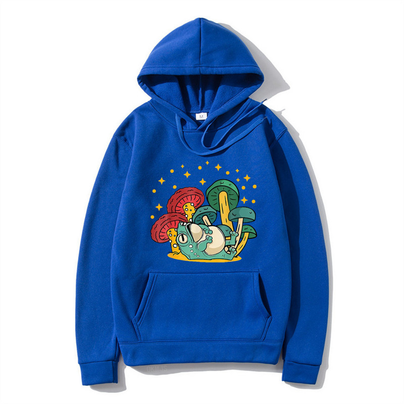 Meeste Hoodie Cottagecore Esteetiline Mushroom Tume Academia Konn Kapuuts Mood Pullover Pusa Sügis Talvine Meeste riided