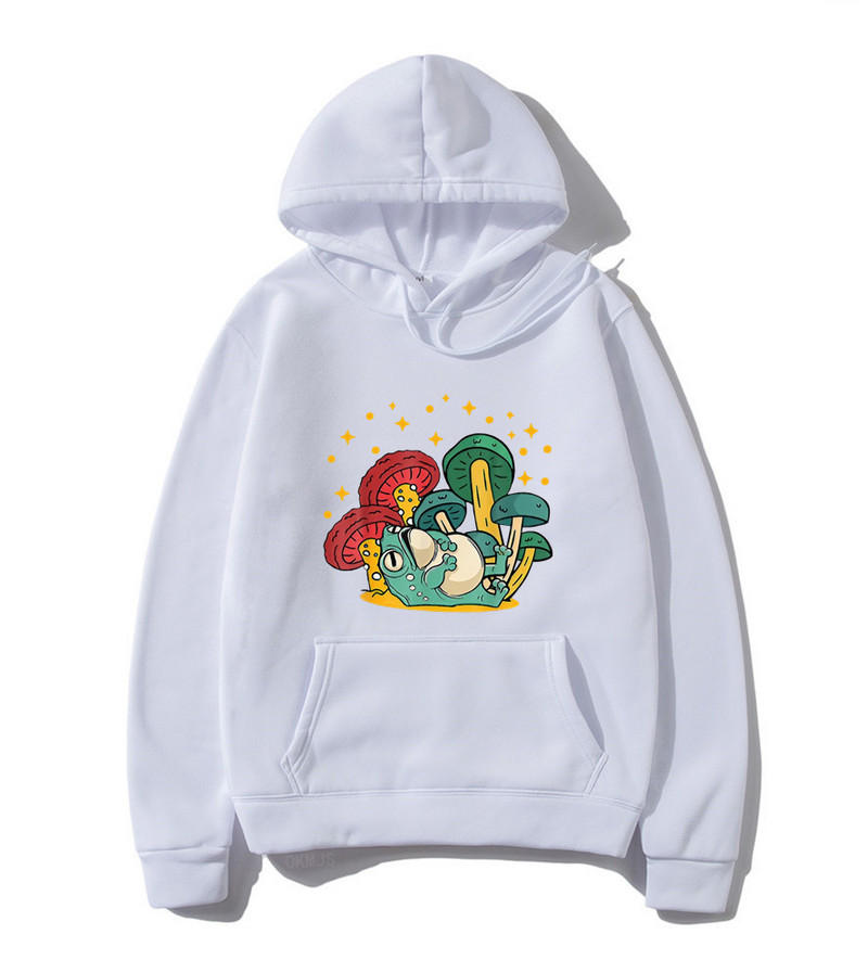 Meeste Hoodie Cottagecore Esteetiline Mushroom Tume Academia Konn Kapuuts Mood Pullover Pusa Sügis Talvine Meeste riided