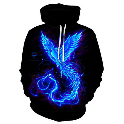 Green Flame Hoodie 3D Φούτερ Ανδρική/Γυναικεία με κουκούλα φθινοπωρινό και χειμερινό παλτό Ανδρικά ρούχα Αστείο μπουφάν μόδας μεγάλου μεγέθους φούτερ