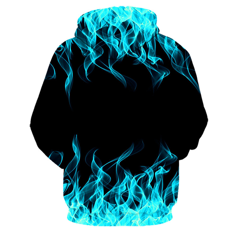Green Flame Hoodie 3D Φούτερ Ανδρική/Γυναικεία με κουκούλα φθινοπωρινό και χειμερινό παλτό Ανδρικά ρούχα Αστείο μπουφάν μόδας μεγάλου μεγέθους φούτερ