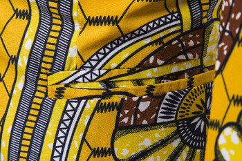 2020 най-новото жълто африканско флорално щамповано мъжко сако Slim Fit Модно абитуриентско парти яке за мъже Летен мъжки костюм Блейзър Мъжко палто